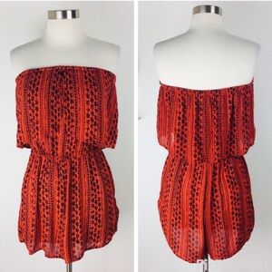 Free People Strapless Rosa Romper flounce size 4/6 could fit Small and medium